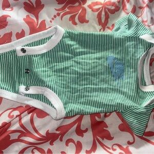 Green Striped Nike One Piece